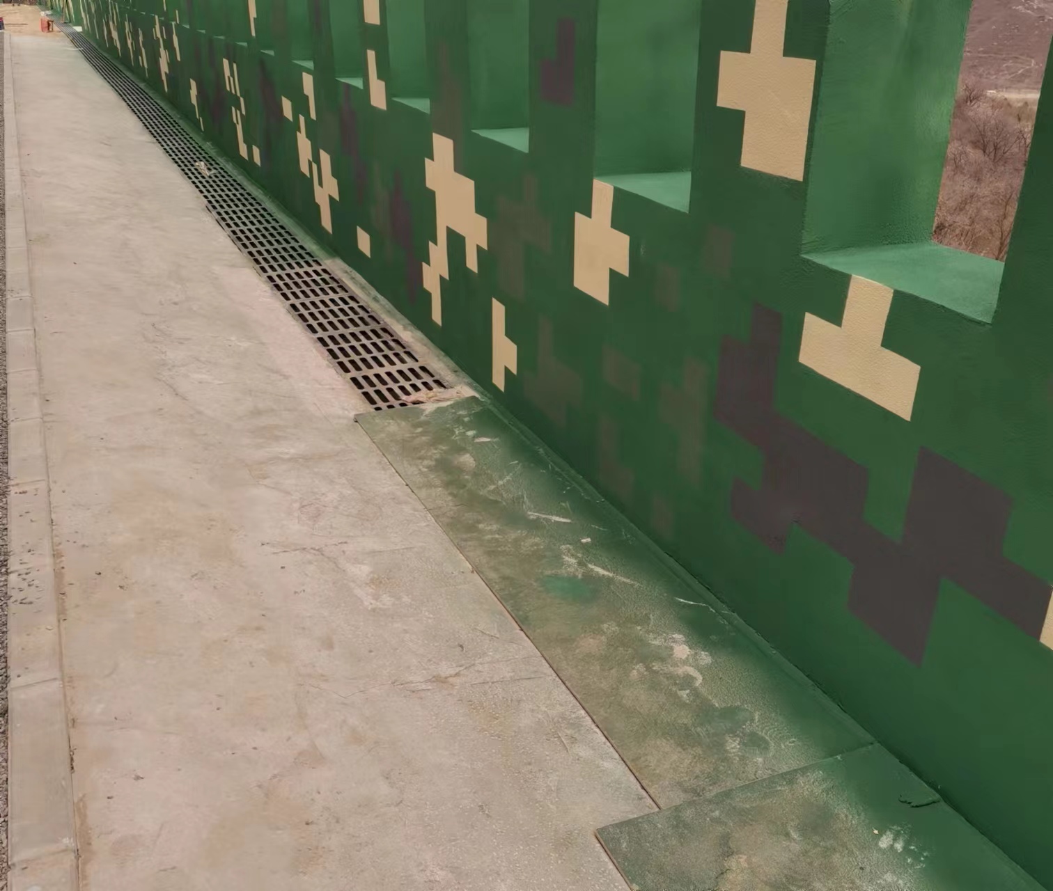 哈尔滨围墙迷彩喷涂,数迷彩漆